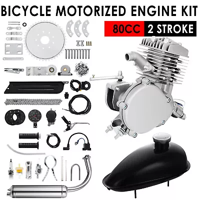 $110 • Buy Motorized 80cc Bike 2-Stroke Gas Engine Motor Kits Motorized Bicycle MotorCycle
