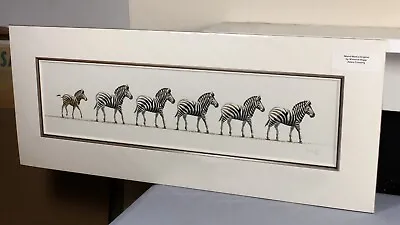 £390 • Buy WARWICK HIGGS 'Zebra Crossing' The Original Painting Made Into Bestselling Print
