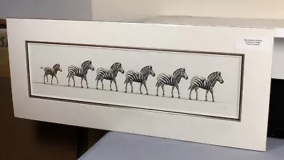 £390 • Buy WARWICK HIGGS 'Zebra Crossing' The Original Painting Made Into Bestselling Print