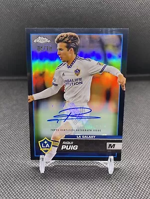 2023 Topps Chrome MLS LA Galaxy Riqui Puig #98 Black Refractor /10 Auto • $75