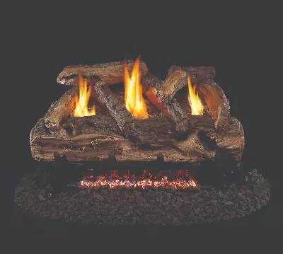 Real Fyre 24  Split Oak Vent Free Natural Gas Logs W/ G9 Burner Variable Remote • $850