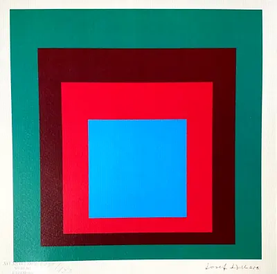 Josef Albers Lithograph 180ex- (Le Corbusier Piet Mondrian Joan Mirò) • £189.29