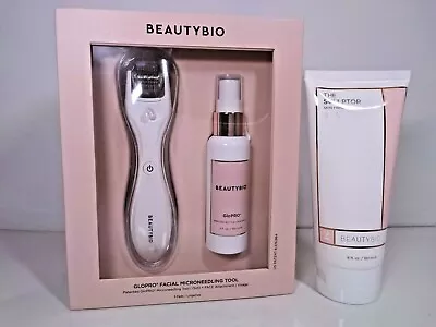 Exclusive! BeautyBio GloPRO Skin Tool For Face & Body Set. White New With Box - • $47.95