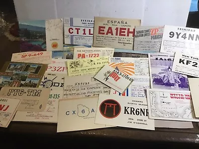 Vintage Lot Of 240 QSL SQL Cards Postcards Ham Tube Radio Mixed Lot 70’s-80’s • $45