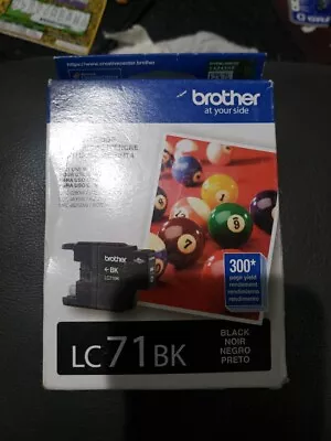 Genuine Original Brother LC71BK Ink Cartridge Black New Sealed  • $16