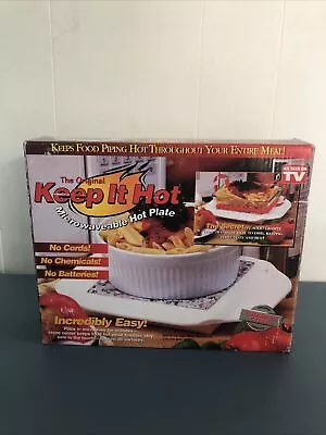 Microwaveable Hot Plate The Original Keep It Hot  As Seen On TV By Telebrands • $19.90