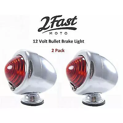 Custom Chrome Bullet Style Turn Signal/Brake Light For Motorcycles 61-73101 • $19.97