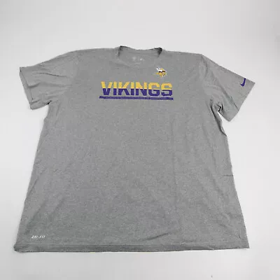 Minnesota Vikings Nike NFL Training Dri-Fit Short Sleeve Shirt Men's Gray New • $23.88