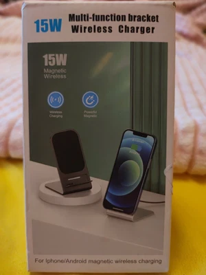 £8.99 • Buy 15w Wireless Charger Stand Dock For Apple & Android 