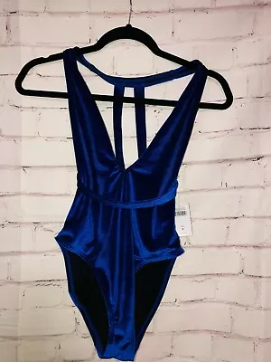 A.Che Plung One Piece Halter Strappy Swimsuit Bathing Suite Small • $20