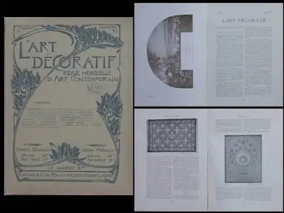 L'art Decoratif 1901 Tiffany Mucha Daum French Art Nouveau Magazine • $189