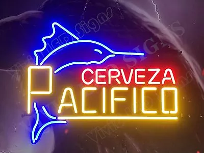 Cerveza Pacifico Swordfish Mexico 24  Vivid LED Neon Sign Light Lamp With Dimmer • $249.99