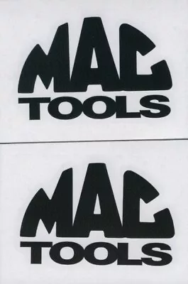 2x  MAC TOOLS 6  Black Decals Stickers  Cars  Trucks  Window  Decal • $7.98