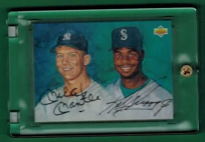 1994 Upper Deck Mickey Mantle Ken Griffey Jr Dual Auto • $24999.99