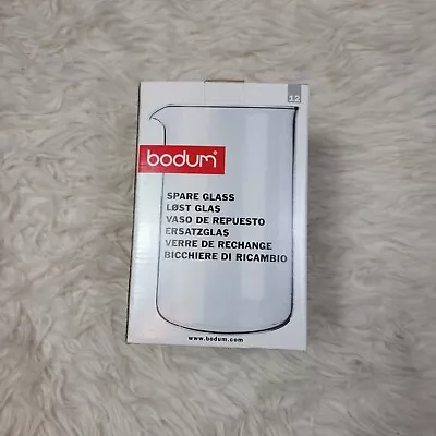 £29.66 • Buy Bodum Spare Carafe With Spout For French Press 51 Ounce Clear Glass NIB 