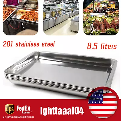 6 Pack 2  Deep Full Size Stainless Steel Steam Table Pans Hotel Food Prep Pan • $23.75