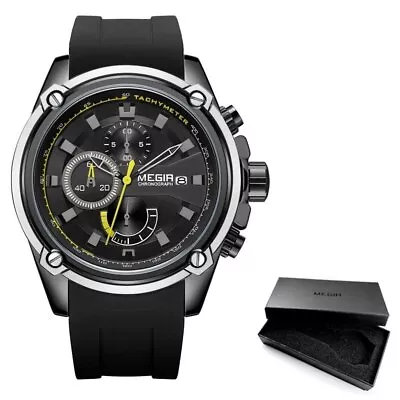 MEGIR Men Watch Luxury Chronograph Waterproof Sport Watches For Men Model 2086 • $53.89