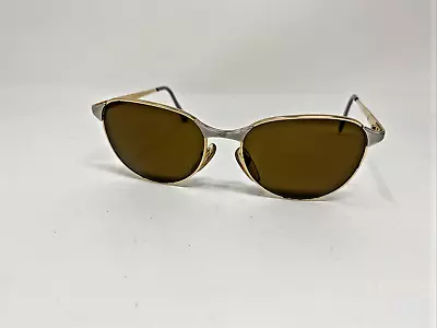 Vuarnet Pouilloux France Ref 040 Gold Gray With Brown Glass Sunglasses &527 • $90