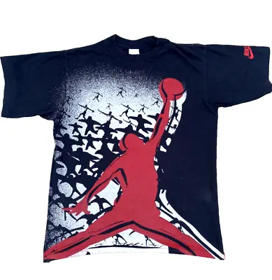 Vintage Nike Michael Jordan T-shirt AOP NBA • £65