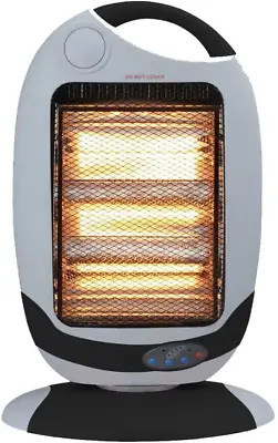 £40.99 • Buy 1200W Oscillating Halogen Heater +Remote Control + Timmer +carry Handle