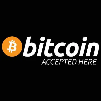 Bitcoin Accepted Here Crypto Currency Logo Trader Investor Mens T-Shirt Tshirts • $21.95