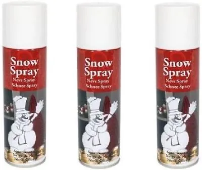 Artificial Snow Spray Christmas 150ml Traditional Novelty Xmas Tree Instant • £6.99