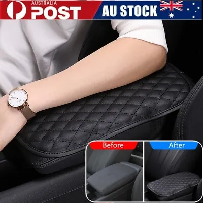 Universal Car Armrest Cushion Cover Center Console Box Pad Leather Protector • $6.79