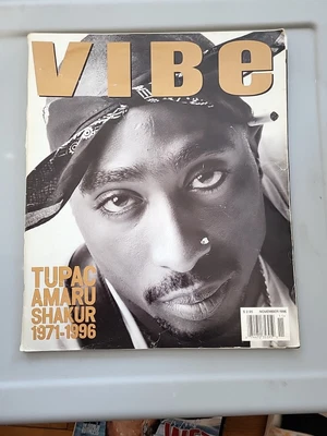 $200 • Buy 2PAC 1996 Vibe Magazine Rare Excellent Condition Tupac Death Row
