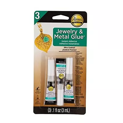 Jewelry & Metal Glue – No Drip Instant Adhesive – Waterproof For Clear  • $14.27