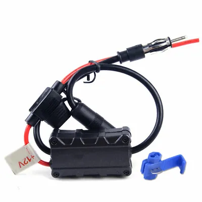 12V AMP Amplifier Booster Tool For Auto Radio FM AM Aerial Signal Reception • £13.39