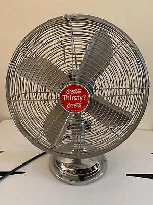 Chrome Coca Cola Desk Fan 16” High • £35