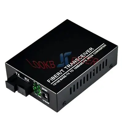 1PCS Gigabit SingleMode Duplex Fiber 4 RJ45 2 SC Fiber Optic Media Converter NEW • $44.62