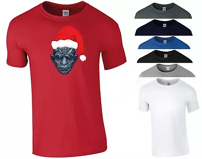 Game Of Thrones T Shirt Santa Night King Jon Snow Wolf GOT Xmas Gift Men Tee Top • £7.99