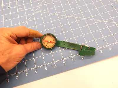 Vintage US Taylor Made Green Wrist Pocket Compass • $45