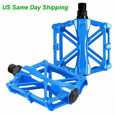 9/16 In Aluminum Alloy Bike Pedals Road Bicycle Pedal Mountain Bike Accessories • $14.86