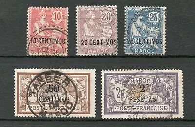 French Morocco - Sc# 16 - 18 + 20 22 Used     /      Lot 0222803  • $55