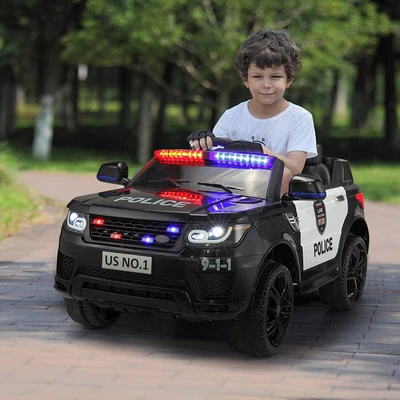 $319.99 • Buy 12V Kids Ride On Police Car SUV Remote Control,Sirens,Megaphone,Lights,Doors,AUX