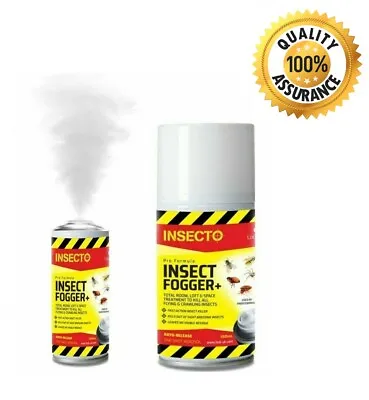 Insecto Foggger PRO Formula Flea Bed Bug Moth Fly Cockroach Spiders • £13.99