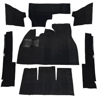 Empi 3917 Black 7 Piece Carpet Kit Vw Super Beetle 1971-1972 With Foot Rest • $179.95