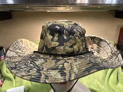 Vintage Casual Jungle Fisherman Hat Boogie Hiking Hat Camouflage Wide Brim Cap • $10