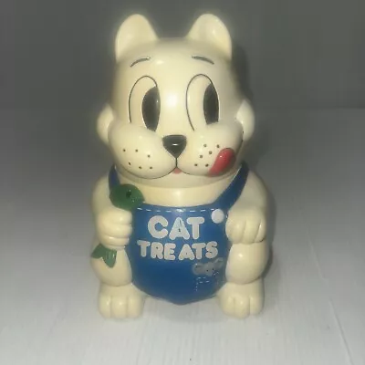 Vintage 1992 Fun-Damental Too Singing Cat Treats Hinged Cookie Jar Working As Is • $99.99
