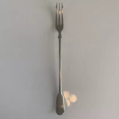 Antique Early Twentieth Century Daniel & Arter Nevada Silver Pickled Onion Fork • £24.99