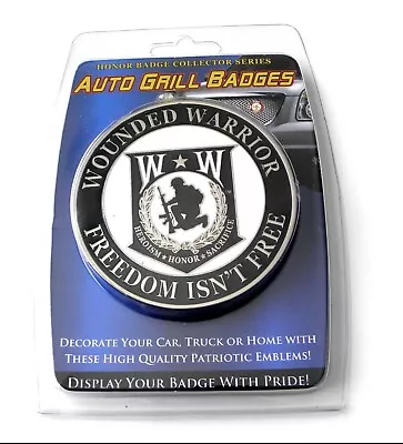 License Plate Shop Wounded Warrior Car/Truck Grille Badge Emblem (3 ) • $9.99