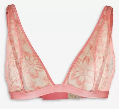 Myla London Columbia Road Soft Lacy Bra Size M RRP £85 • £45