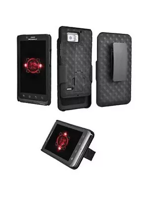 *verizon Shell Holster Combo Case Fit For Motorola Droid Bionic Xt875 Xt-875 Oem • $14.95