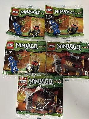 New 2012 Lego Ninjago Jumping Snake Jay Blue Ninja 30085 Polybag & 30086 Polybag • $17