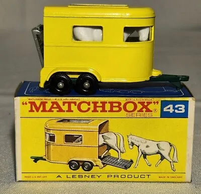 Matchbox Series #43 Pony Trailer New In Box Near Mint Condition • $7