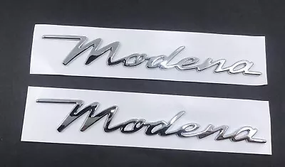 2pcs For Maserati Modena Letter Fender Side Emblem Badge Nameplate Silver • $39.95