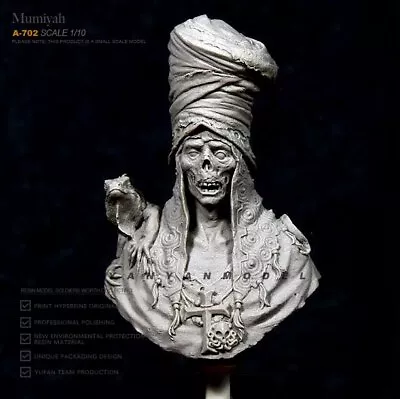 1/10 Resin Bust Model Figure The Mummy Bust Unassembled Unpainted Model • $29.99