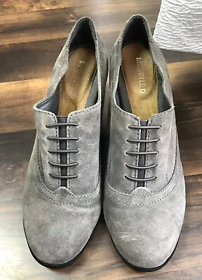 Michelle D Women's Heels Brown/gray Color Sz 10 Decorative Laces Up Front • $15.99